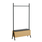 Paloma Open Hanging Closet in Natural Oak - Ornate Home