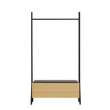 Paloma Open Hanging Closet in Natural Oak - Ornate Home