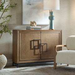 Paltrow Woodtone Burl 2 Door Cabinet - Ornate Home
