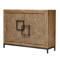 Paltrow Woodtone Burl 2 Door Cabinet - Ornate Home