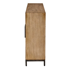 Paltrow Woodtone Burl 2 Door Cabinet - Ornate Home