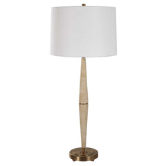 Palu Brown Travertine Table Lamp - Ornate Home