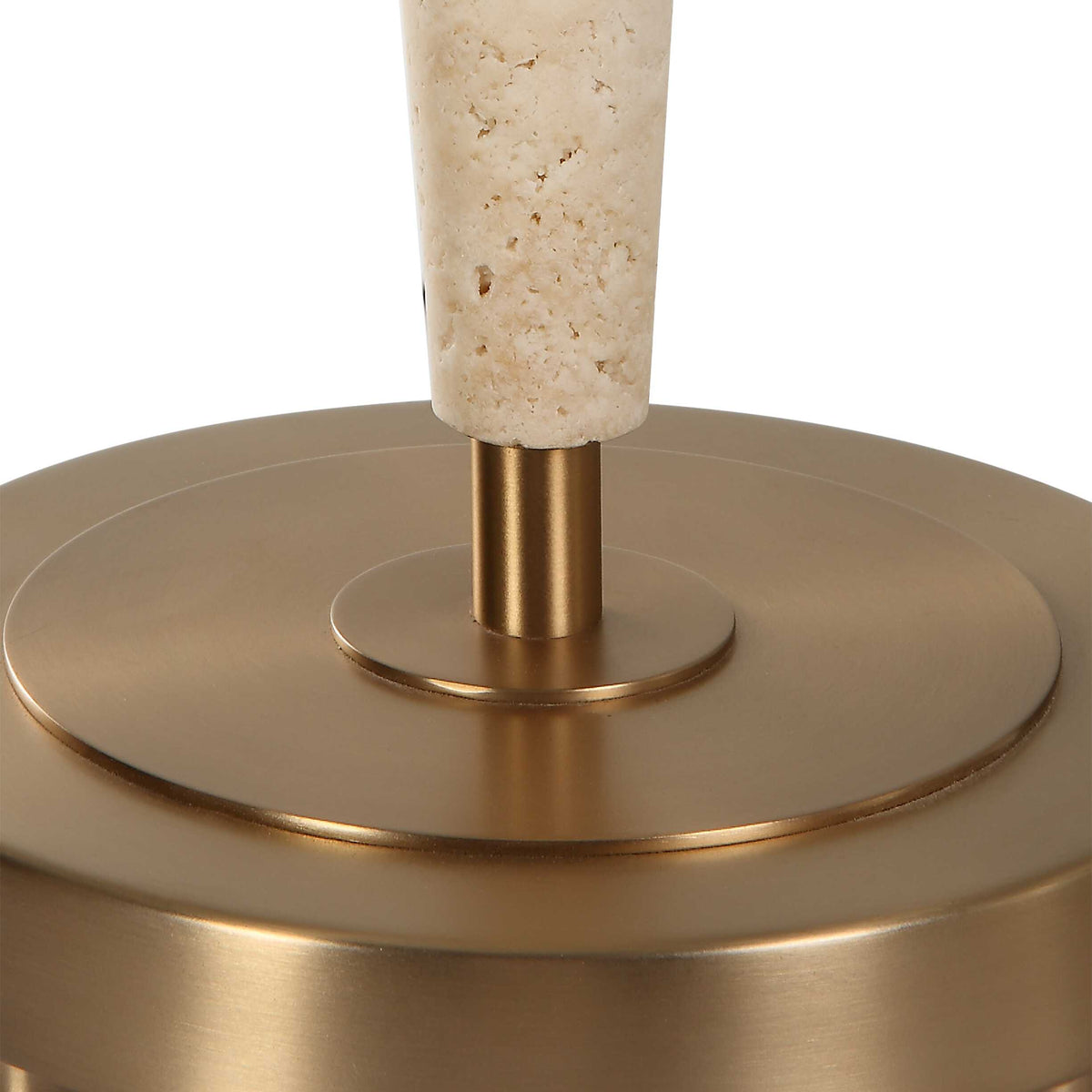 Palu Brown Travertine Table Lamp - Ornate Home