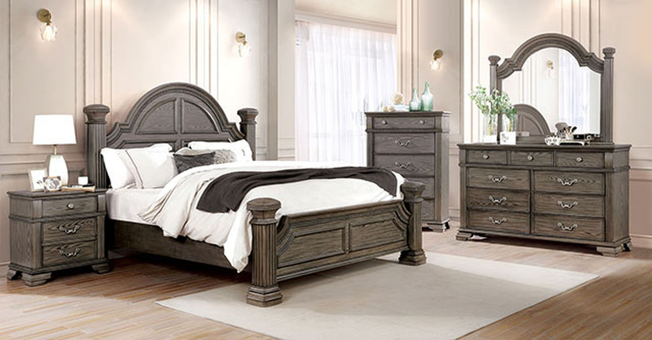 Pamphilos Gray Nightstand - Ornate Home