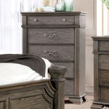 Pamphilos Gray Queen Bed & Nightstand & Dresser & Mirror & Chest - Ornate Home