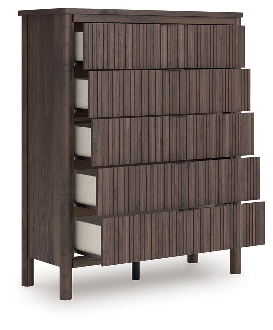 Pamytta Brown Five Drawer Wide Chest (Online Special Price) - Ornate Home