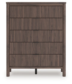 Pamytta Brown Five Drawer Wide Chest - Ornate Home