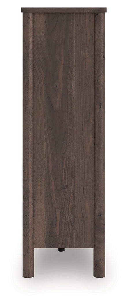 Pamytta Brown Five Drawer Wide Chest - Ornate Home