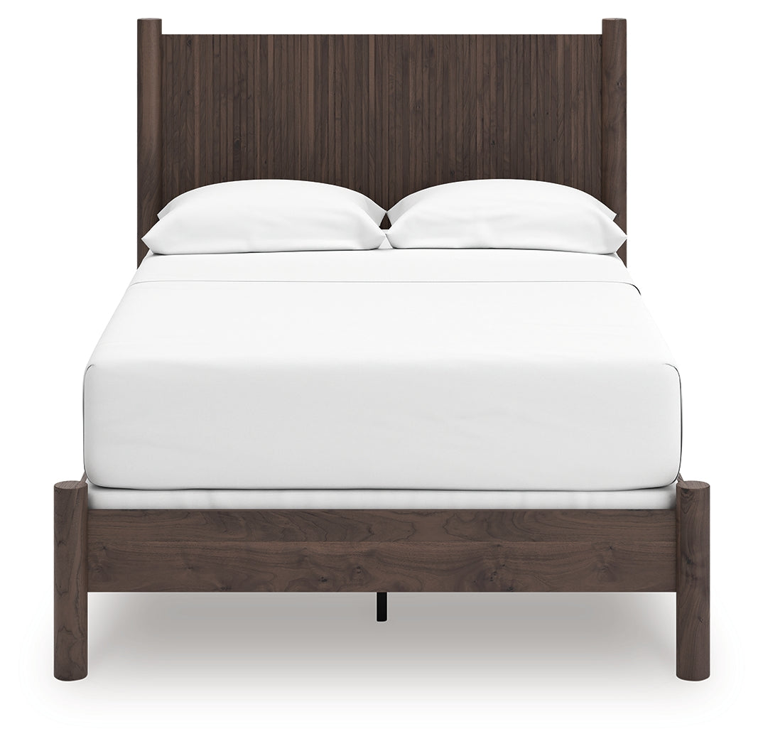 Pamytta Brown Full Panel Bed, Dresser and Mirror (Online Special Price) - Ornate Home