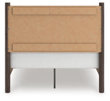 Pamytta Brown Full Panel Platform Bed, Dresser and Mirror (Online Special Price) - Ornate Home