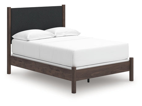 Pamytta Brown Full Upholstered Panel Bed - Ornate Home