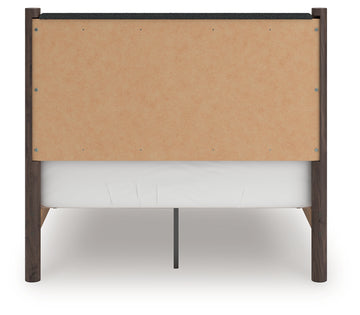 Pamytta Brown Full Upholstered Panel Platform Bed - Ornate Home