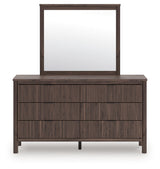 Pamytta Brown King Panel Bed, Dresser, Mirror and Nightstand (Online Special Price) - Ornate Home