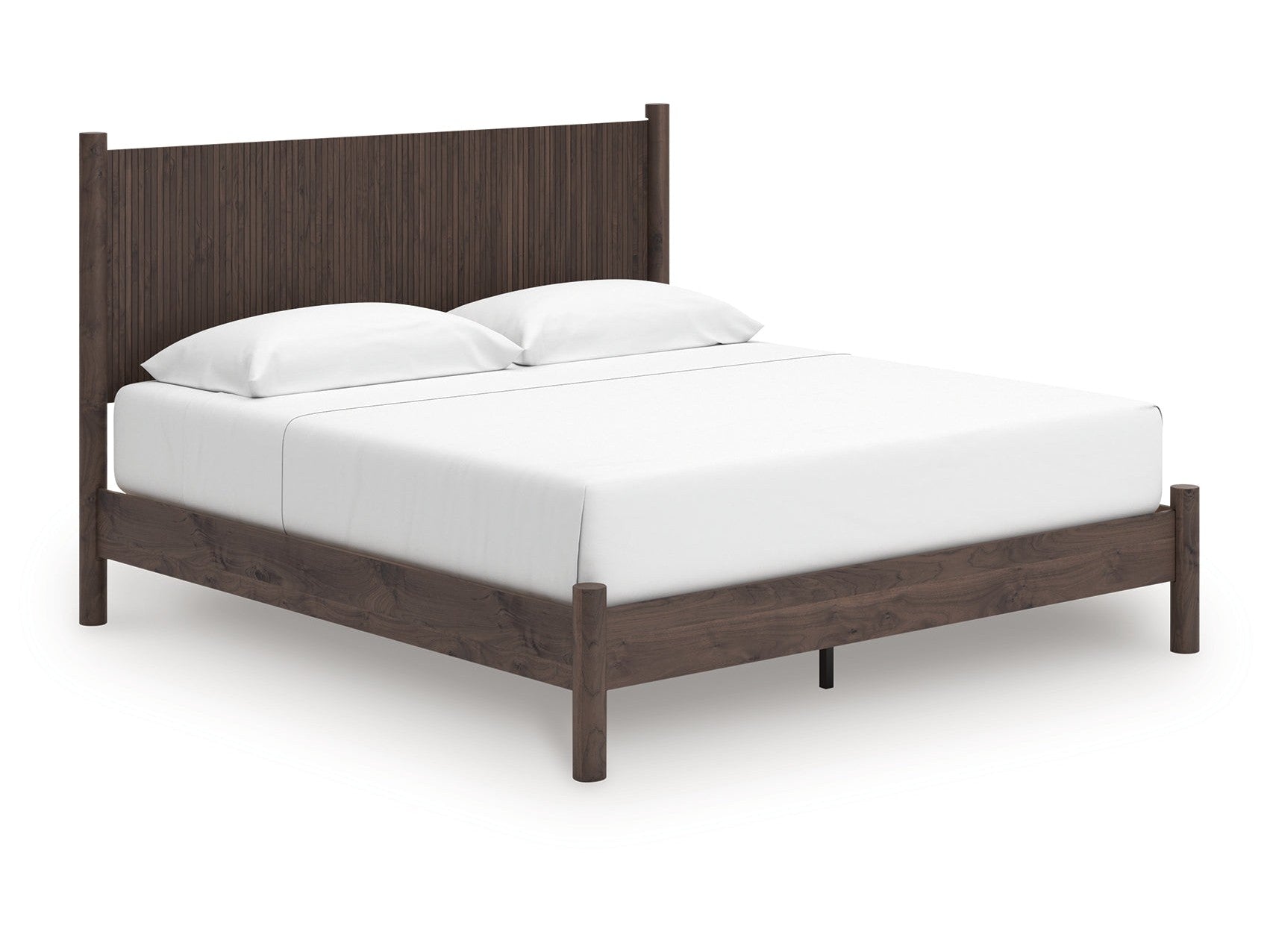 Pamytta Brown King Panel Platform Bed (Online Special Price) - Ornate Home