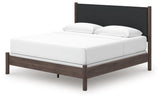 Pamytta Brown King Upholstered Panel Bed (Online Special Price) - Ornate Home