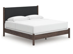 Pamytta Brown King Upholstered Panel Bed - Ornate Home