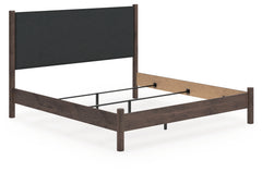 Pamytta Brown King Upholstered Panel Bed - Ornate Home
