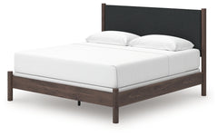 Pamytta Brown King Upholstered Panel Bed - Ornate Home