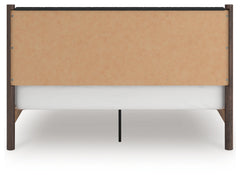 Pamytta Brown King Upholstered Panel Platform Bed - Ornate Home