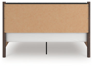 Pamytta Brown King Upholstered Panel Platform Bed - Ornate Home