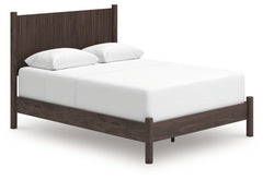 Pamytta Brown Queen Panel Bed, Dresser, Mirror and Nightstand - Ornate Home