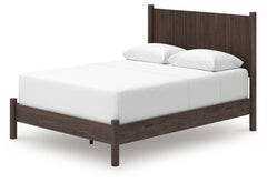 Pamytta Brown Queen Panel Bed, Dresser, Mirror and Nightstand - Ornate Home