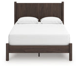 Pamytta Brown Queen Panel Platform Bed, Dresser and Mirror (Online Special Price) - Ornate Home