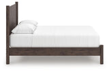Pamytta Brown Queen Panel Platform Bed, Dresser and Mirror (Online Special Price) - Ornate Home