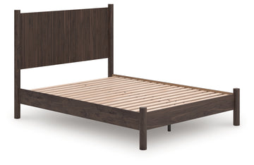 Pamytta Brown Queen Panel Platform Bed - Ornate Home