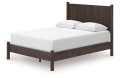 Pamytta Brown Queen Panel Platform Bed - Ornate Home