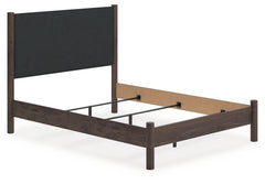 Pamytta Brown Queen Upholstered Panel Bed - Ornate Home