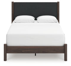 Pamytta Brown Queen Upholstered Panel Bed - Ornate Home