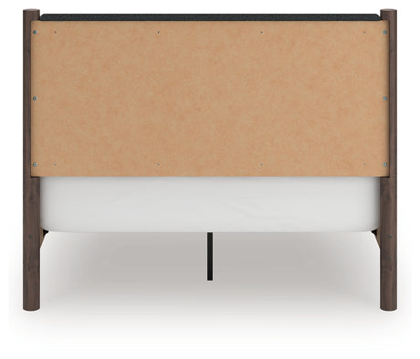 Pamytta Brown Queen Upholstered Panel Bed - Ornate Home