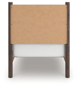Pamytta Brown Twin Panel Platform Bed, Dresser and Mirror - Ornate Home