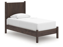 Pamytta Brown Twin Panel Platform Bed - Ornate Home