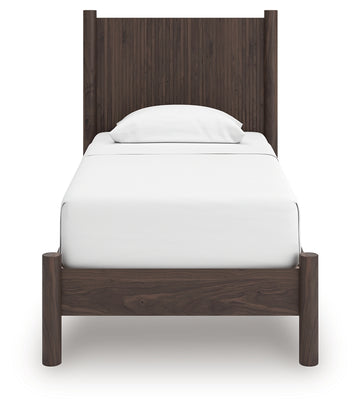 Pamytta Brown Twin Panel Platform Bed - Ornate Home