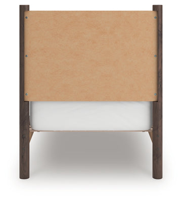 Pamytta Brown Twin Panel Platform Bed - Ornate Home