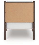 Pamytta Brown Twin Upholstered Panel Platform Bed - Ornate Home