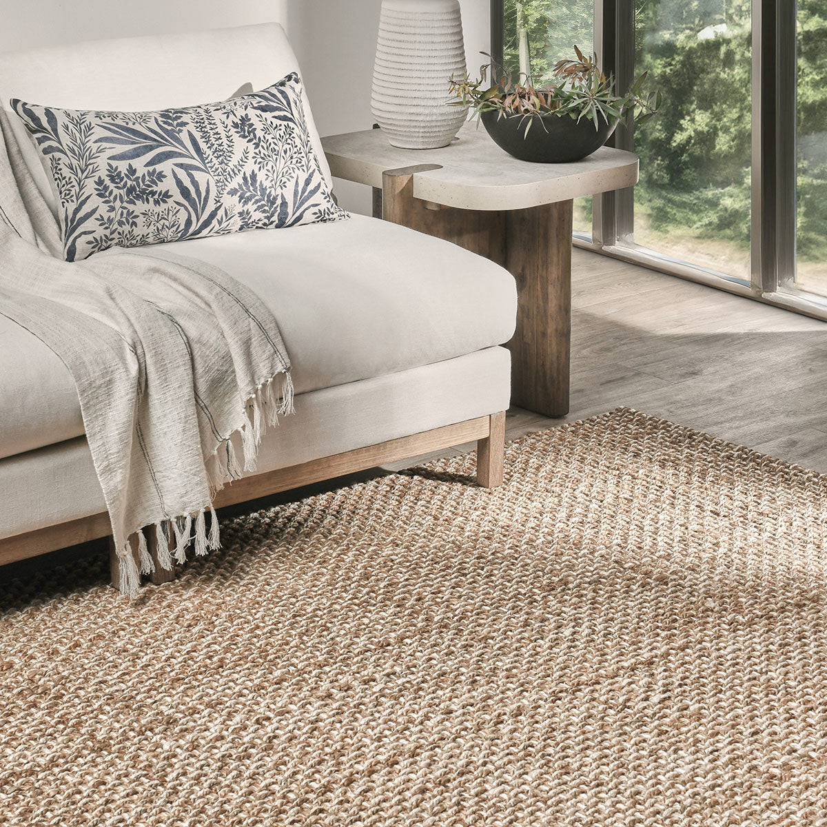 Panama Natural/Ivory Bold Stripe Rug - Ornate Home