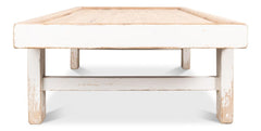 Panel Heritage White Large Wood Panel Coffee Table - Ornate Home