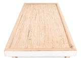 Panel Heritage White Large Wood Panel Coffee Table - Ornate Home
