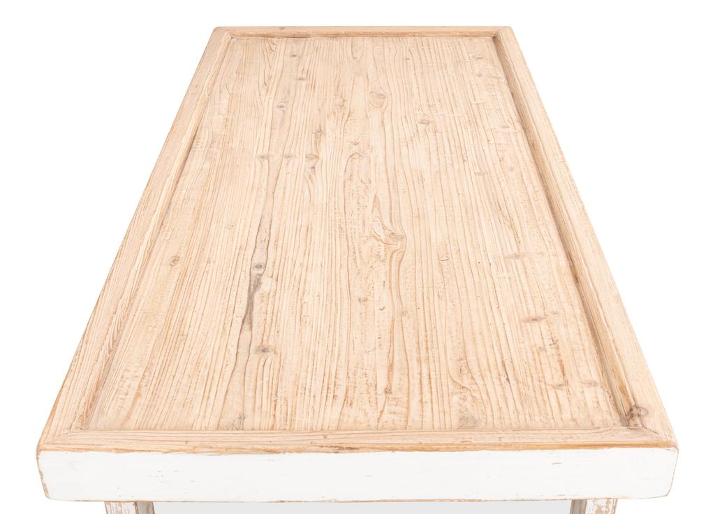 Panel Heritage White Large Wood Panel Coffee Table - Ornate Home