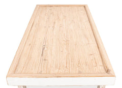 Panel Heritage White Large Wood Panel Coffee Table - Ornate Home