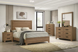 Panelli Walnut 4 Pc. Queen Bedroom Set - Ornate Home