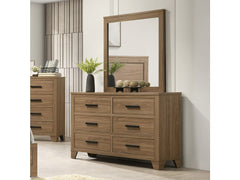Panelli Walnut Dresser - Ornate Home