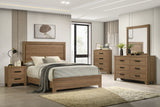 Panelli Walnut E.King Bed - Ornate Home