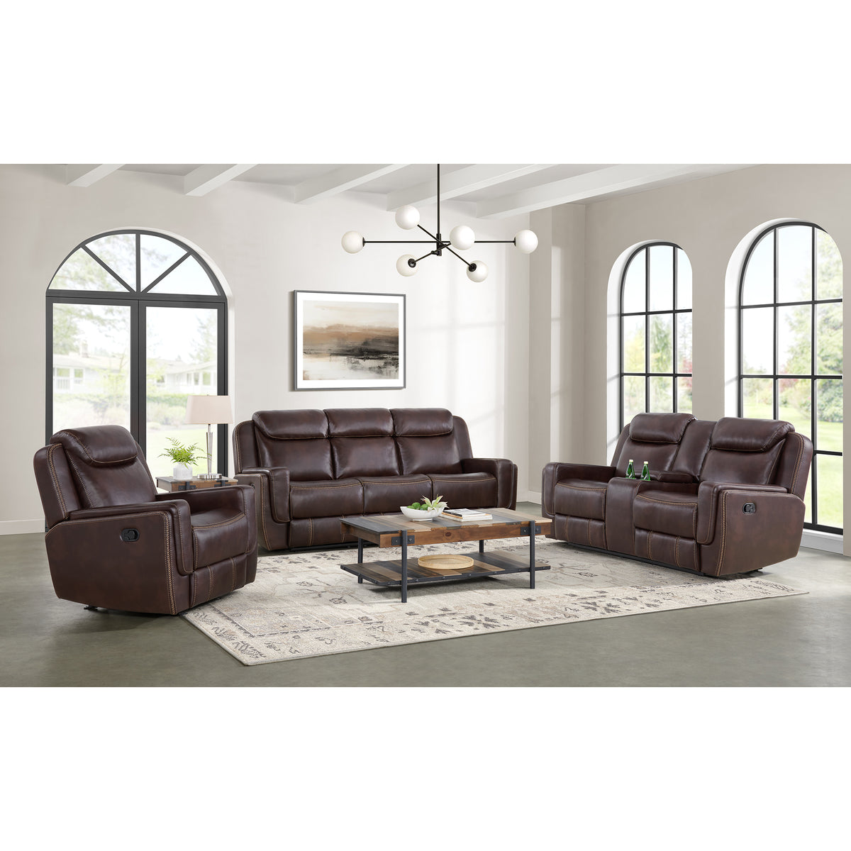Panther Neono Brown Glider Motion Recliner - Ornate Home