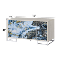 Panti Blue Console Cabinet - Ornate Home