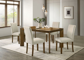 Paolino Antique Brown 5 Pc. Dining Table Set - Ornate Home