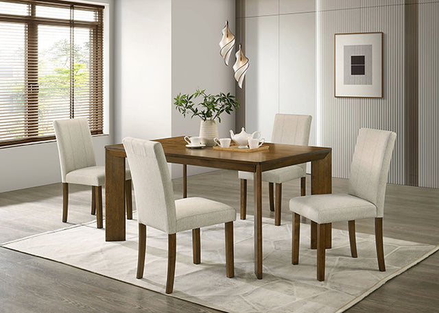 Paolino Antique Brown 5 Pc. Dining Table Set - Ornate Home